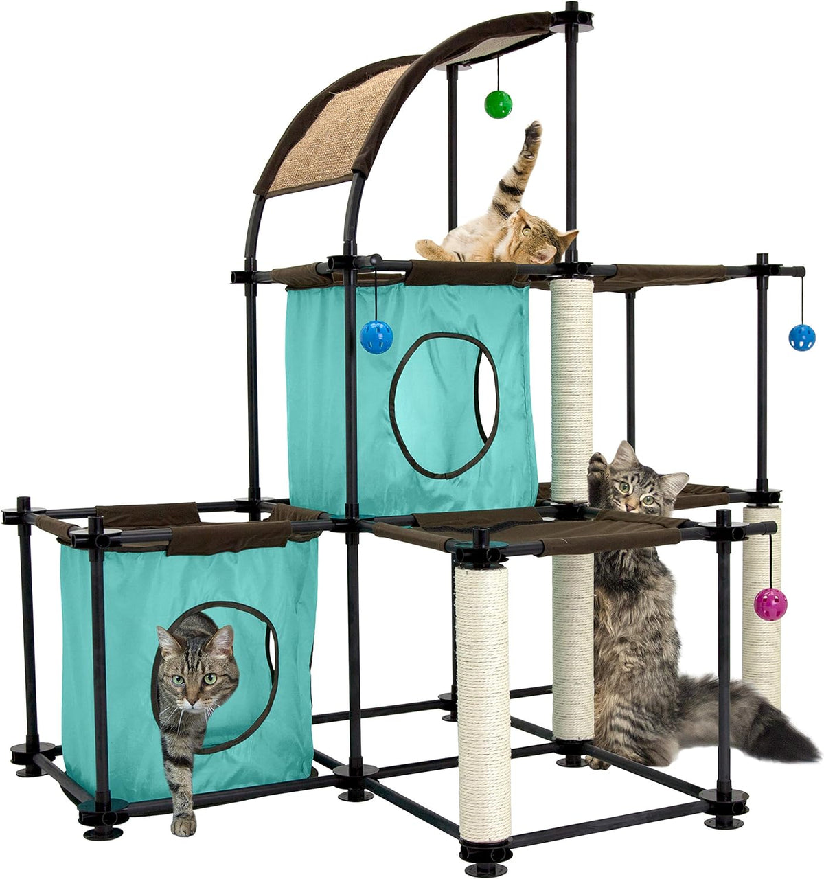 Kitty City Sleeper Cat Bed – Essentials for Cats - A) INDOOR MEGA KIT / 3 levels