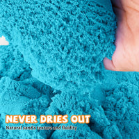 NiToy FlexiSand Toy Sand 2.2Lbs Moldable Sensory Sand for Kids - Dark Blue - image 3