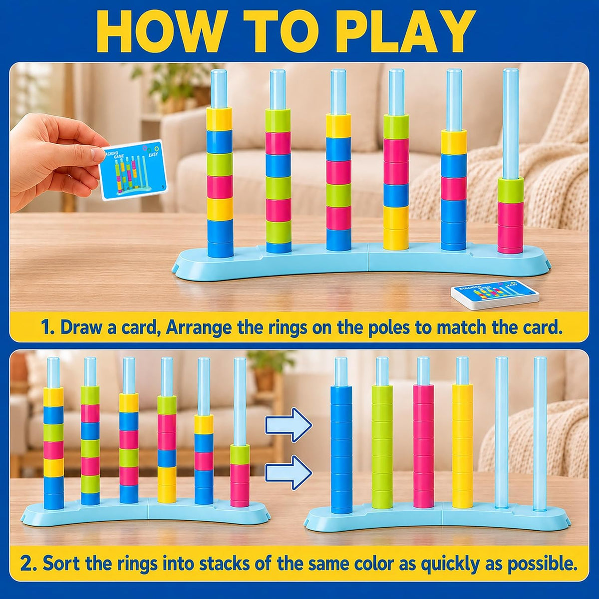 2 Pack Color Matching Challenge Game - Mixed Color / XL- 1 Pack - image 3