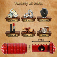 Cryptex Da Vinci Code Mini Cryptex Lock Puzzle Boxes with Hidden - Red - image 4