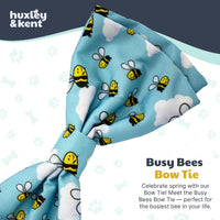 Huxley & Kent Pet Bow Tie for Dogs & Cats - Busy Bees / Large - image 2