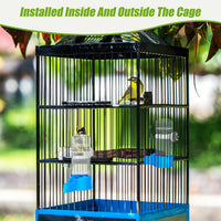 2 Pack Automatic Bird Cage Water Dispenser - Blue / 2PCS Water Dispenser - image 3