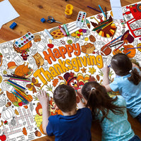 Halloween Activity Poster, Halloween Tablecloth for Kids - Colour - image 4