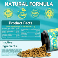 4-IN-1 Flea and Tick Prevention for Cats, 500 Crunchy & Creamy Chews, Cat Flea Treatment, Natural Oral Flea Treatment for Cats, Daily Support for Flea, Immune, Skin & Coat, Gut, Chicken Flavor