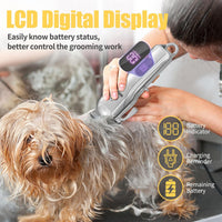 Dog Clippers Grooming Kit with Paw Trimmer - Silver - image 3