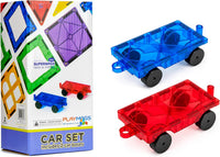 Playmags Large Magnetic Figures Community Set of 15 Pieces - 3. Add-On 2-Piece Car Set