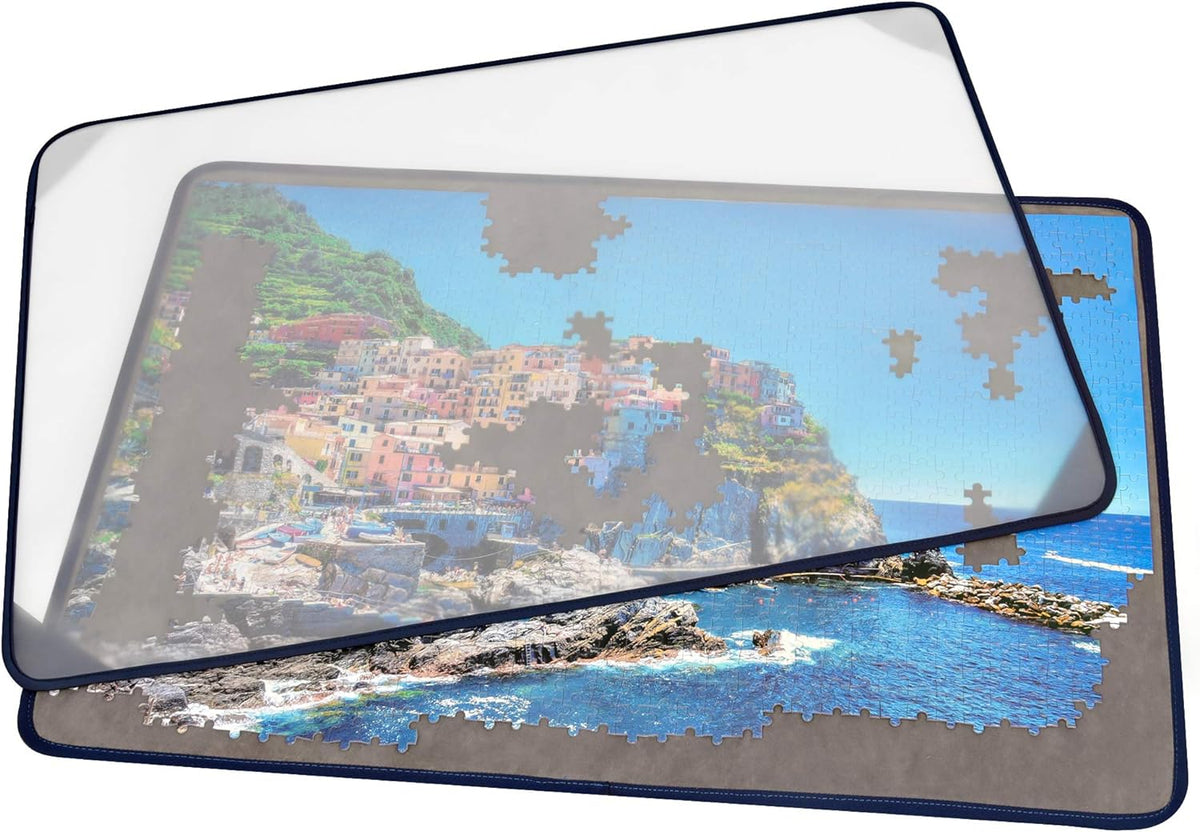 Tektalk Jigsaw Puzzle Board Portable Puzzle Mat, Gray – Fun for Kids & Family