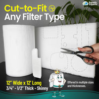Aquatic Experts Aquarium Filter Floss for Fish Tank Filters - Skinny / 12 Inch Wide x 12 Feet Long - image 2
