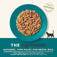 Applaws Natural Wet Cat Food, 24 Count, Limited Ingredient Canned Wet Cat Food, Ocean Fish in Broth, 5.5oz Cans