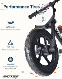 RIDYEE Toddler Balance Bike 2 Year Old - Black - image 4
