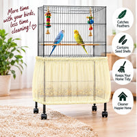 Bird Cage Net Cover Seed Catcher - Yellow / 118 x 15 Inch/ 300 x 37 cm - image 4