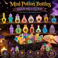 Furjane 45 miniature magic potion bottles with vintage labels for a dollhouse - view 36