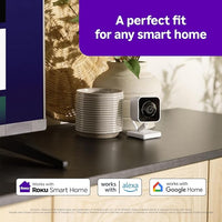 Roku Indoor Camera - Home Security - 2-Pack - Wired Security Camera & Pet Monitor with 1080p HD Color Night Vision, Works with Alexa & Google, Motion & Sound Detection, WDR & WiFi 6
