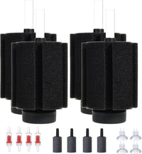 ALEGI Aquarium Bio Sponge Filter with Ceramic Media for 40-75 Gal - 10-40Gallon 4 pack