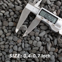 CJGQ Decorative River Rocks Pebbles for Succulents - 7lb / Black-Medium - image 3