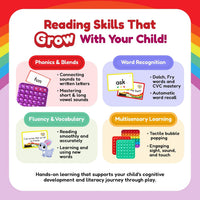 The Fidget Game sight words reading bundle with flashcards, dice and pop fidget mats - view 4