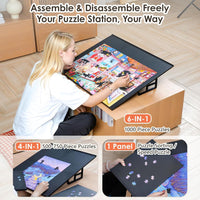 WELGEE 1000 Pieces Tilting Puzzle Board with Stand - Black - image 2