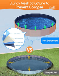 Meowant Extra Large Dog Pool Foldable 97'' - 5XL-97'' × 16'' - image 3
