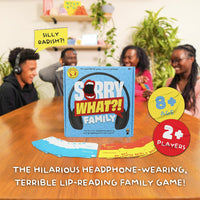 Sorry What - Award Winning Headphone Challenge Party Game for Adults 17+ – Fun for Kids & Family - Family Edition - image 2