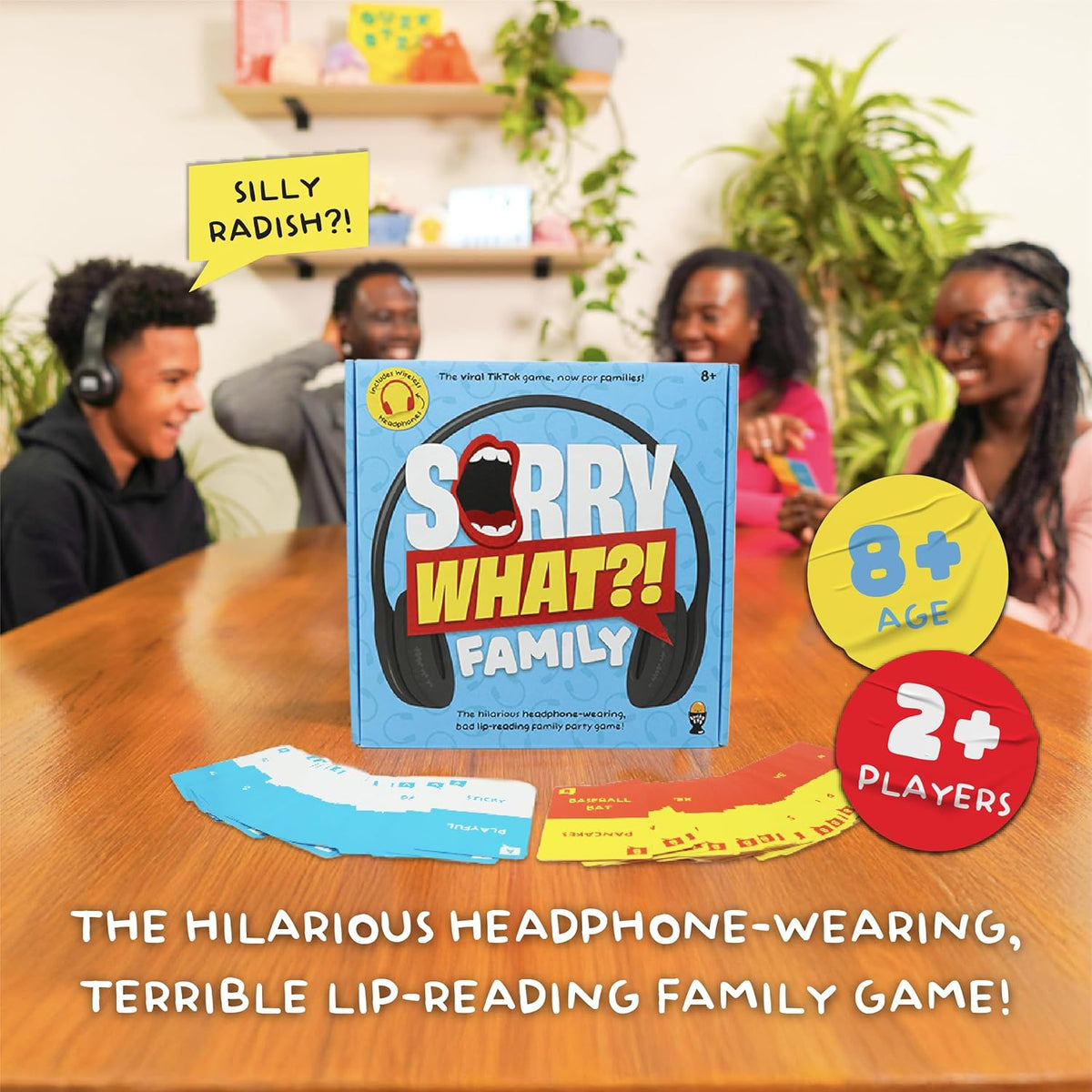 Sorry What - Award Winning Headphone Challenge Party Game for Adults 17+ – Fun for Kids & Family - Family Edition - image 2