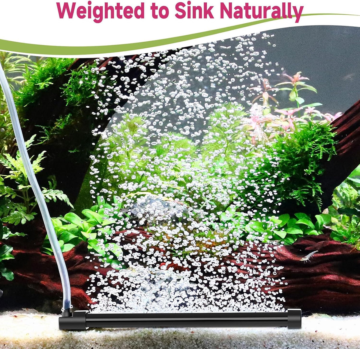 hygger Aquarium Bubble Curtain Wall - 2-PACK 7.9-IN - image 4