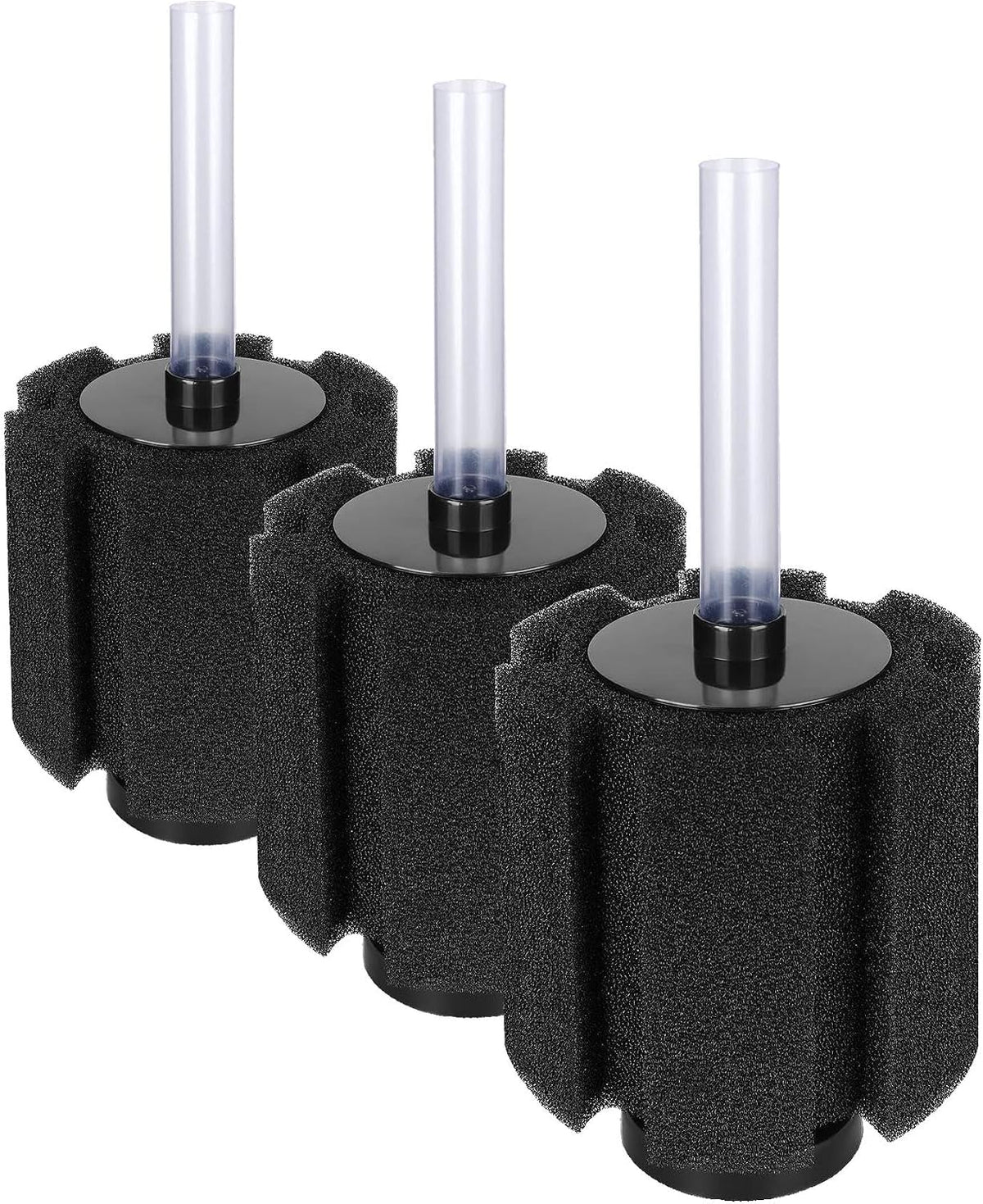 AQUANEAT Aquarium X Large Bio Sponge Filter Breeding Fry Fish Tank – Essentials for Fish - X Large up to 150Gal (Pack of 3)