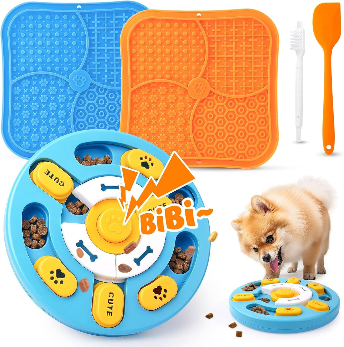 Dog Puzzle Toys with Dog Lick Mat for Small & Medium Dogs – Essentials for Dogs
