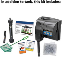 Aqueon Aquarium Fish Tank Starter Kit with LED Lighting 10 Gallon Fish Tank