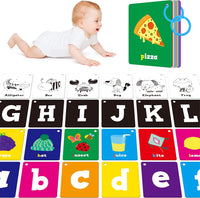 SpriteGru Spanish flashcards for toddlers with colorful cartoon images on rings - view 6