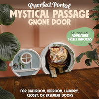 Gnome Door Cat Door for Interior Doors - Blue - image 2