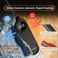 Small Fish Tank Heater, Mini Aquarium Heater - 75w for 8 to 17 gallon tank - image 3