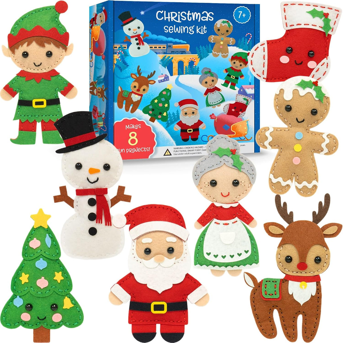 Craftorama Sewing Kit for Kids - Christmas