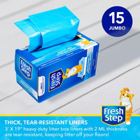 Fresh Step Drawstring Cat Litter Liners, Scented, 2-Pk - Fresh Scent / 15 Count (Pack of 1) - image 2