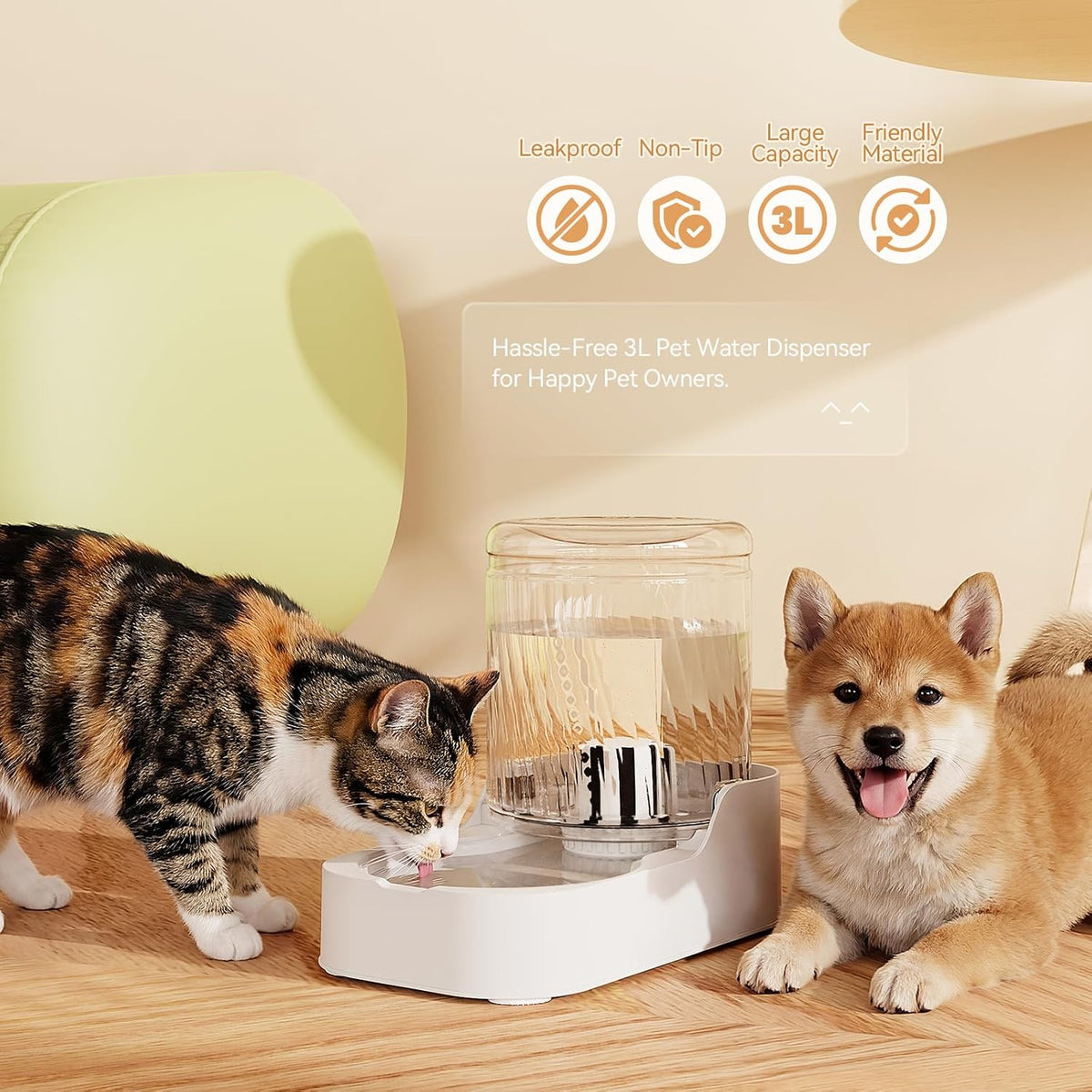 Automatic Cat Water Dispenser Dogs – Essentials for Dogs - 3L Waterer - image 3