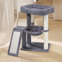 YOUPET Cat Tree with Cat Scratching Post for Indoor Cats - Grey / 25.59" - image 3
