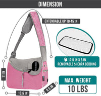 PetAmi Dog Sling Carrier for Small Dog - Pink - image 2