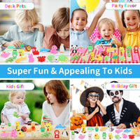 70Pcs Animal Erasers for Kids Desk Pets - 98 - image 3