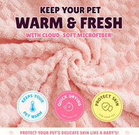 Cloud Pet Towels, Absorbent - Pink - image 3