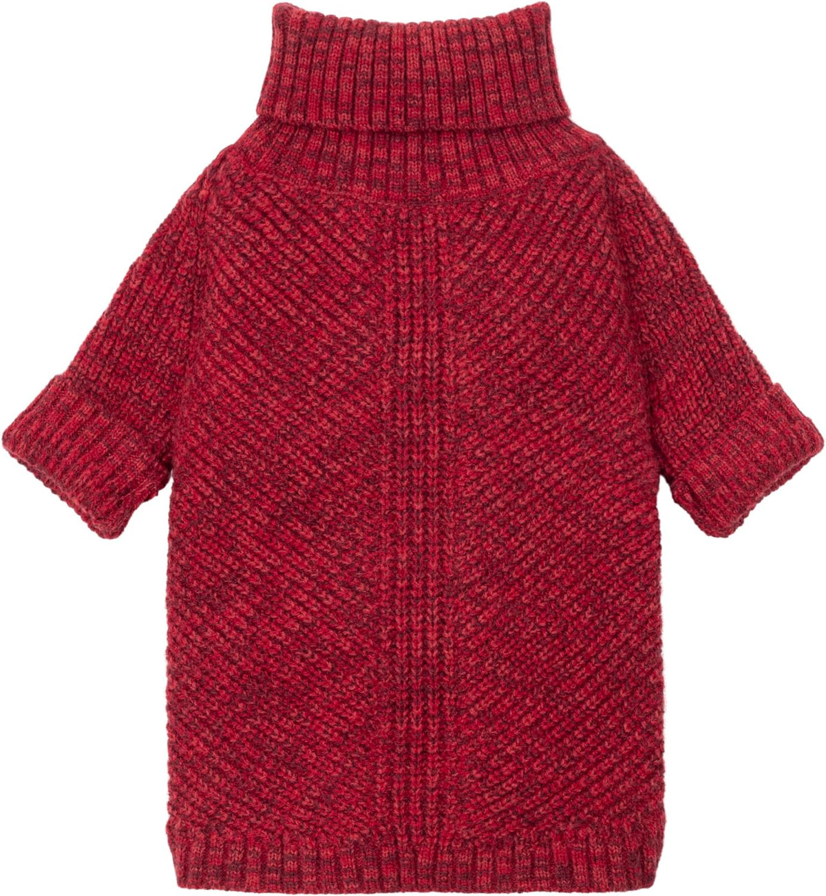 Fitwarm Thermal Knitted Dog Sweater Doggy Winter Coat Pet Clothes - Medium / Burgundy Red