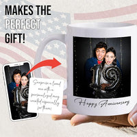 Custom Mug Upload Your Picture Personalized Coffee Mug with Photo Text Name Customized Cup Unique Ideas Gifts for Men Women Mom Dad Girlfriend Boyfriend Friend Family (White, 15oz)