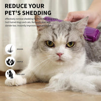 Deshedding Dog Brush for Short Hair - Purple - image 2