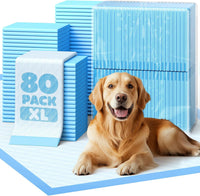 Powools Puppy Pads for Dogs, 6-Layer, Leak-Proof - 34" x 28 " (80 Packs)