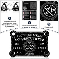 Threan Pendulum Board with Amethyst Pendulum Star Style Planchette Set – Fun for Kids & Family - Star Style - image 3