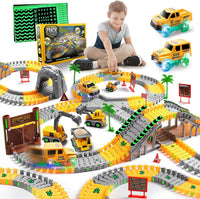 264 PCS Construction Race Tracks for Kids Toys - Construction Race Track