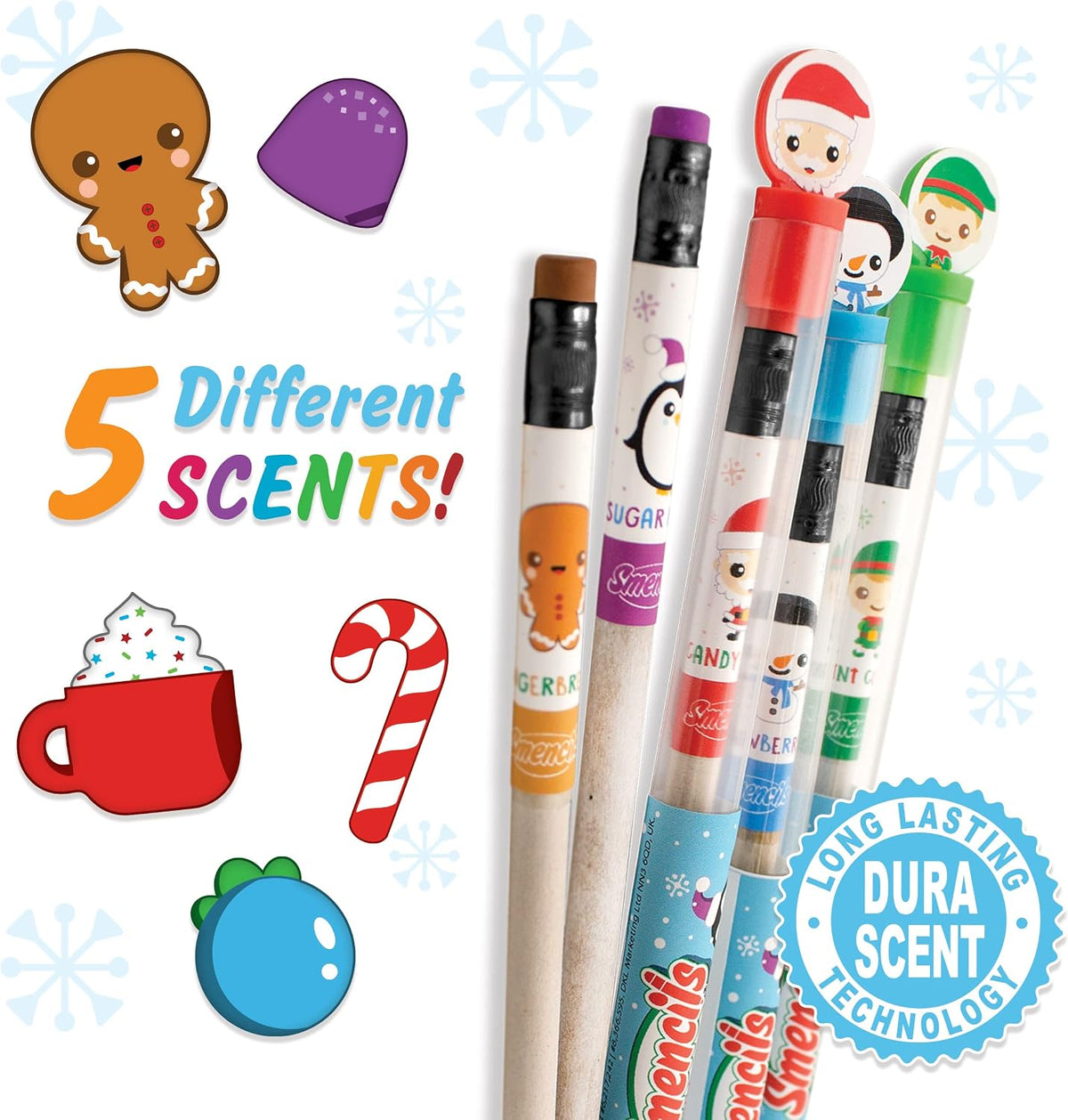 Halloween Smencils Cylinder, HB #2 Scented Smelly Pencils - Holiday - image 2