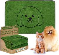 Reusable Puppy Pads, Washable Pee Pads for Dogs 18" x 24" 2 Pack - Polyester / 36"x24"(Pack of 2)