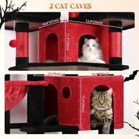 Globlazer Cat Tree Tower for Multiple Adult Cats, F82 - 82 inch / Blood-Goth - image 4