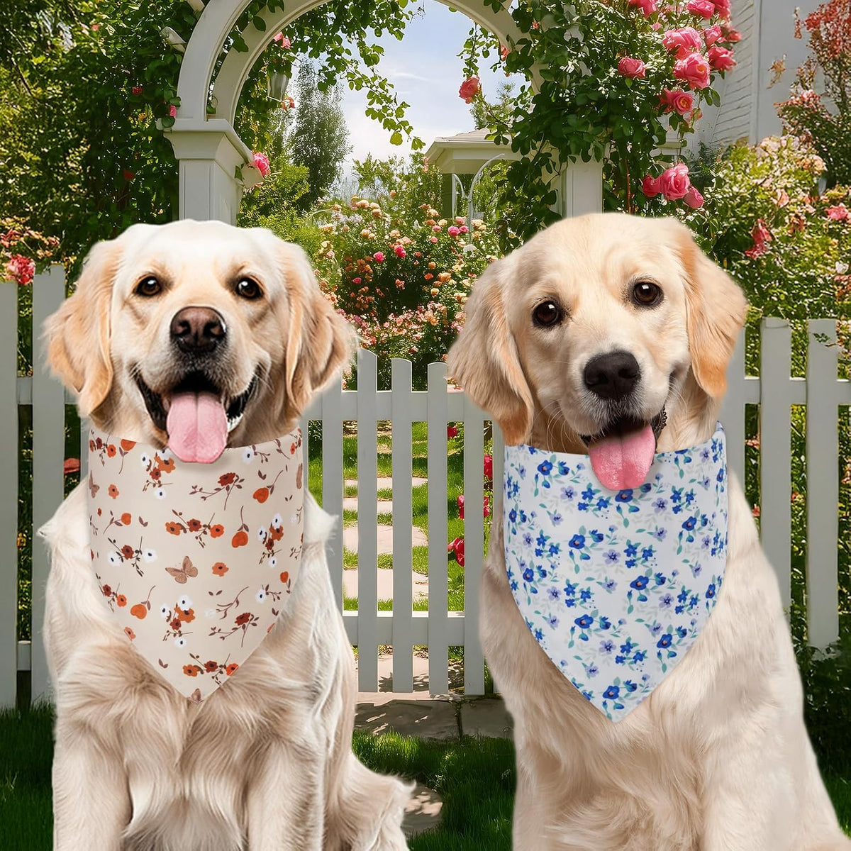 Halloween Dog Bandanas Large 2PCS - Sping-26-blue mihui / Small - image 4