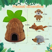Squeaky Dog Toys, Stuffed Large Dog Toys to Keep Them Busy - 4 Pack - image 4