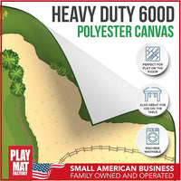 Farm Play Mat for Farm Toys | Foldable Solution |Large Size 57” x 57” | Farm Animals | Tractor Play| Activity Mat | by Play Mat Factory